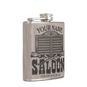 ウェスタンパーソナライズされたライフルガンオールドサロンバー  フラスク (右)