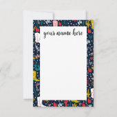 ウェスタンパーソナライズされた女性のカーボーイノテカーズ サンキューカード (正面)