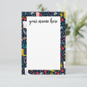 ウェスタンパーソナライズされた女性のカーボーイノテカーズ サンキューカード (スタンド正面)