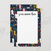 ウェスタンパーソナライズされた女性のカーボーイノテカーズ サンキューカード (正面/裏面)