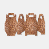 ウェスタンパーティーの好意またはギフトボックスフェイクレザープリント フェイバーボックス (折り畳みなし)