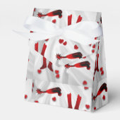 ウェスタンパーティーの好意またはギフトボックス西結婚の フェイバーボックス (正面サイド)