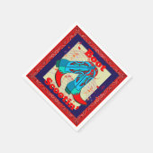 ウェスタンパーティーカウボーイブートスクーティンダンス スタンダードカクテルナプキン (角)