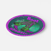 ウェスタンパーティーカウボーイブートスクートイン» Dance Purple ペーパープレート (アングル)