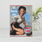 ウェスタンパーティークックアウトディナー 招待状 (スタンド正面)