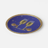 ウェスタンパーティーシャンパンアンドスパール紙プレート ペーパープレート (アングル)