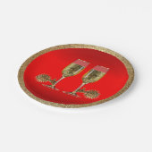 ウェスタンパーティーシャンパンアンドスパール紙プレート ペーパープレート (アングル)