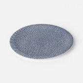 ウェスタンパーティーデニムプリント紙プレート ペーパープレート (アングル)