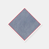 ウェスタンパーティーナプキンズデニムプリント スタンダードカクテルナプキン (角)