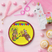 ウェスタンパーティーブルライダーアンドロデオピエロ ペーパープレート (パーティー)