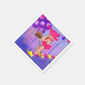 ウェスタンパーティーベビー女性のカーボーイオンスティックホースナプキン スタンダードカクテルナプキン (角)