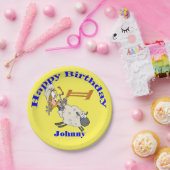 ウェスタンパーティーマットンブスティンカウボーイ女性のカーボーイKid ペーパープレート (パーティー)