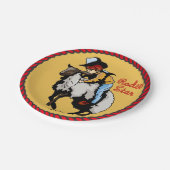 ウェスタンパーティーマットンブスティング紙プレート ペーパープレート (アングル)