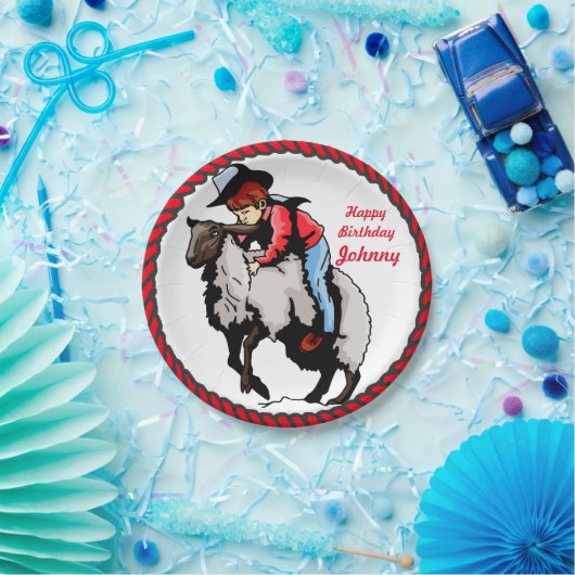 ウェスタンパーティーマットンブスティング紙プレート ペーパープレート (パーティー)