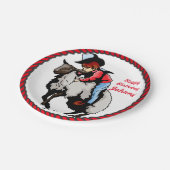 ウェスタンパーティーマットンブスティング紙プレート ペーパープレート (アングル)