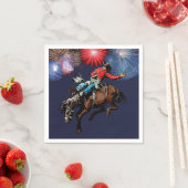 ウェスタンパーティーロデオカウボーイブロンクライダーナプキンズ スタンダードカクテルナプキン (インサイチュ)