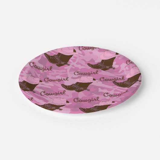 ウェスタンパーティー女性のカーボーイブーツ紙プレート ペーパープレート (アングル)
