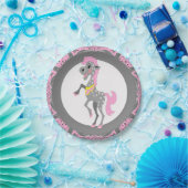 ウェスタンパーティー水玉模様マンガホース ペーパープレート (パーティー)