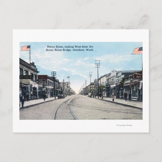 ウェスタンビューオブヘロン通りfrom Bridge ポストカード (正面)