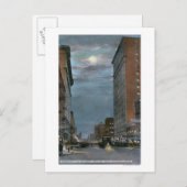 ウェスタンビューオブリバーサイドアベニューアットナイト ポストカード (正面/裏面)