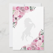 ウェスタンピンクチャロ日付を保存キンセアニラ 招待状 (裏面)