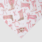 ウェスタンピンクロデオブーツにリボン ブライダルシャワー 薄葉紙 (詳細)