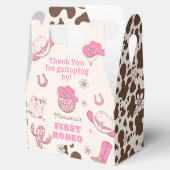 ウェスタンファースト女性のカーボーイピンクバースデーパーティー フェイバーボックス (オープン)