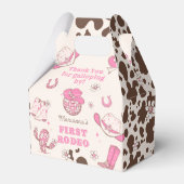 ウェスタンファースト女性のカーボーイピンクバースデーパーティー フェイバーボックス (正面サイド)