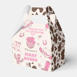 ウェスタンファースト女性のカーボーイピンクバースデーパーティー フェイバーボックス