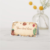 ウェスタンファースト・ロデオカウボーイ誕生日座席表 プレイスカード (正面)