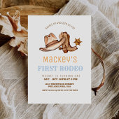 ウェスタンファースト・ロデオ誕生日パーティーボーイ 招待状