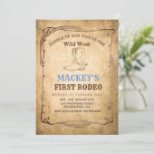 ウェスタンファースト・ロデオ誕生日パーティー 招待状 (スタンド正面)