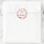 ウェスタンファースト・ロデオ・ガール1stバースデーピンク ラウンドシール (バッグ)