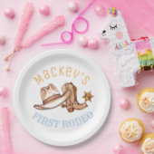 ウェスタンファーストRodeoバースデーパーティー紙プレート ペーパープレート (パーティー)