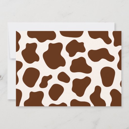 ウェスタンファーストRodeoワイルドウェストカウボーイピンク誕生日 招待状 (裏面)