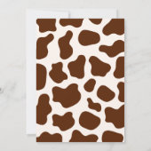 ウェスタンファーストRodeoワイルドウェストカウボーイブルー誕生日 招待状 (裏面)