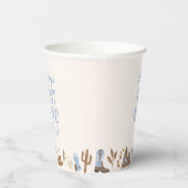 ウェスタンファーストRodeoワイルドウェストカウボーイブルー誕生日 紙コップ (右)