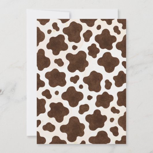 ウェスタンファーストRodeoワイルドウェストカウボーイ誕生日 招待状 (裏面)