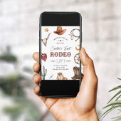 ウェスタンファーストRodeoワイルドウェストカウボーイ誕生日 招待状