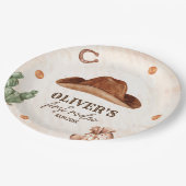 ウェスタンファーストRodeoワイルドウェストカウボーイ1st誕生日 ペーパープレート (アングル)