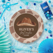 ウェスタンファーストRodeoワイルドウェストカウボーイ1st誕生日 ペーパープレート (パーティー)