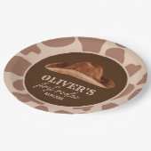 ウェスタンファーストRodeoワイルドウェストカウボーイ1st誕生日 ペーパープレート (アングル)