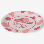 ウェスタンファーストRodeoワイルドウェスト女性のカーボーイ1st誕生日 ペーパープレート (アングル)