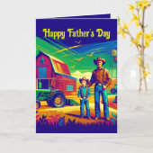 ウェスタンファームランチカウボーイカスタムズ父の日 カード (黄色い花)