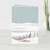 ウェスタンファームランチサンタクロースとドッグクリスマス カード (裏面)