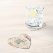 ウェスタンファーム ミントピンク フラワー キルト パターン ペーパーコースター (インサイチュ)