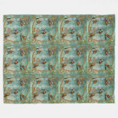 ウェスタンフリースブランケットロデオイベントズウィズロープ フリースブランケット (正面(横))