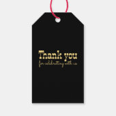 ウェスタンフローラカウボーイブーツ素朴カントリーウェディング ギフトタグ (裏面)