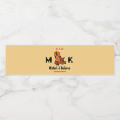 ウェスタンフローラカウボーイブートボホカントリーウェディング ペットボトルラベル (シングルラベル)