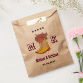 ウェスタンフローラカウボーブーブートモノグラム素朴結婚ズ フェイバーバッグ (封をした状態)